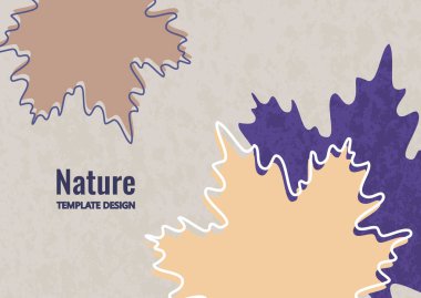 Parlak akçaağaç yaprakları. Yaratıcı tasarım. Vektör illüstrasyonu.