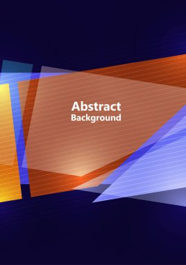 Üçgen, çokgen geometrik modern iş sunumu tasarım şablonu, herhangi bir arkaplan için soyut şablon. Vektör illüstrasyonu