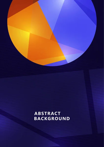 Formas Geométricas Abstratas Círculo Formas Banner Elegante Para Seu Design — Vetor de Stock