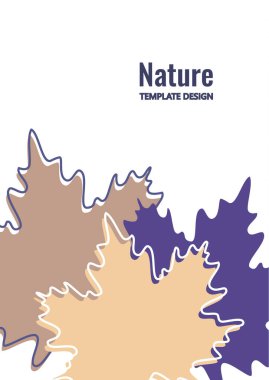 Beyaz arka planda parlak akçaağaç yaprakları. Yaratıcı tasarım. Vektör illüstrasyonu.