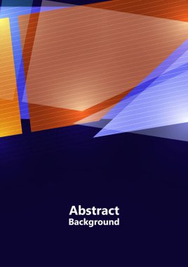 Üçgen, çokgen geometrik modern iş sunumu tasarım şablonu, herhangi bir arkaplan için soyut şablon. Vektör illüstrasyonu