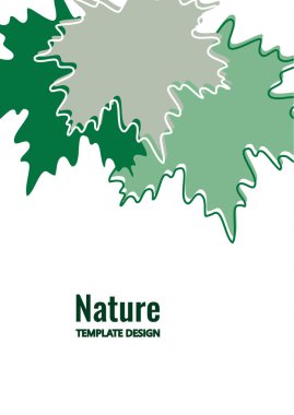 Beyaz arka planda parlak akçaağaç yaprakları. Yaratıcı tasarım. Vektör illüstrasyonu.