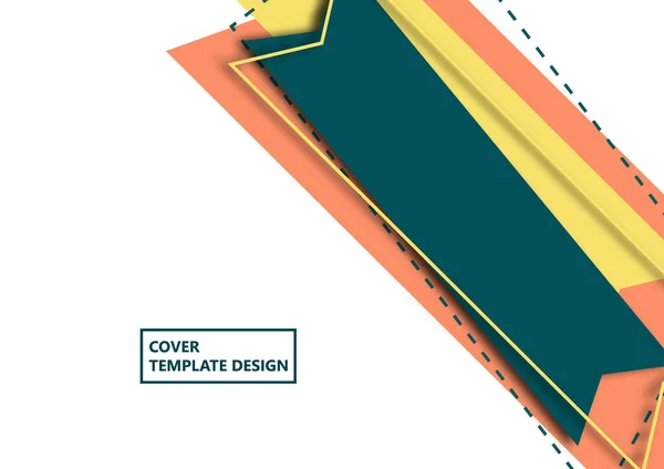 Pegatina Flechas Colores Plantilla Con Lugar Para Texto Concepto Para — Archivo Imágenes Vectoriales