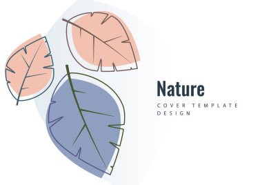 Beyaz arka planda yaratıcı yapraklar. Çevre posteri, broşür, broşür. Mevsimlik satış için tasarlandı. Vektör illüstrasyonu.