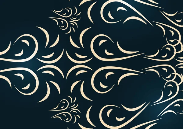 Роскошный Мандала Фон Декоративный Круглый Орнамент Восточный Дизайн Логотипы Йоги — стоковый вектор