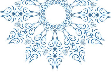 Lüks mandala geçmişi. Dekoratif yuvarlak süs. Doğulu tasarım. Yoga logoları. Kar taneleri. Vektör illüstrasyonu