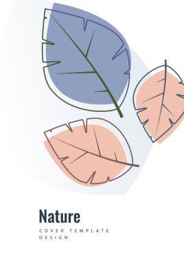 Beyaz arka planda yaratıcı yapraklar. Çevre posteri, broşür, broşür. Mevsimlik satış için tasarlandı. Vektör illüstrasyonu.