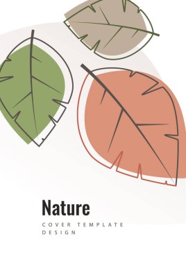 Beyaz arka planda yaratıcı yapraklar. Çevre posteri, broşür, broşür. Mevsimlik satış için tasarlandı. Vektör illüstrasyonu.