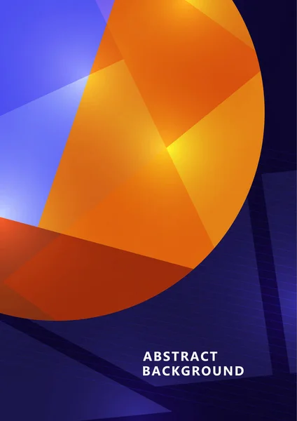 Formes Géométriques Abstraites Cercle Formes Bannière Élégante Pour Votre Design — Image vectorielle