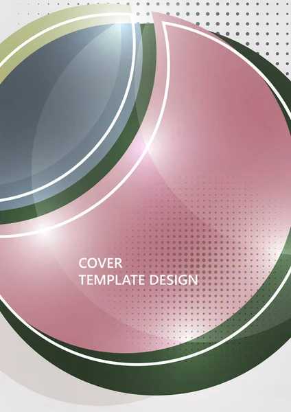 円抽象的な背景 幾何学的なラウンド現代的なデザインテンプレート ベクターイラスト — ストックベクタ