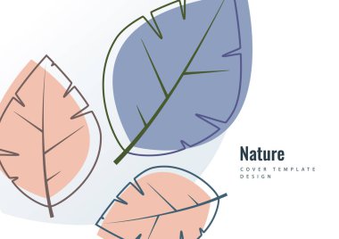 Beyaz arka planda yaratıcı yapraklar. Çevre posteri, broşür, broşür. Mevsimlik satış için tasarlandı. Vektör illüstrasyonu.