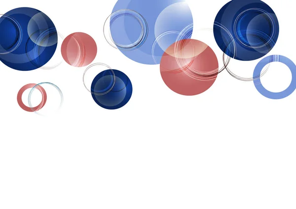 Kreis Design Hintergrund Mit Überlappenden Kreisen Muster Banner Mit Farbigen Vektorgrafiken
