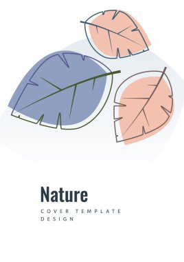 Beyaz arka planda yaratıcı yapraklar. Çevre posteri, broşür, broşür. Mevsimlik satış için tasarlandı. Vektör illüstrasyonu.