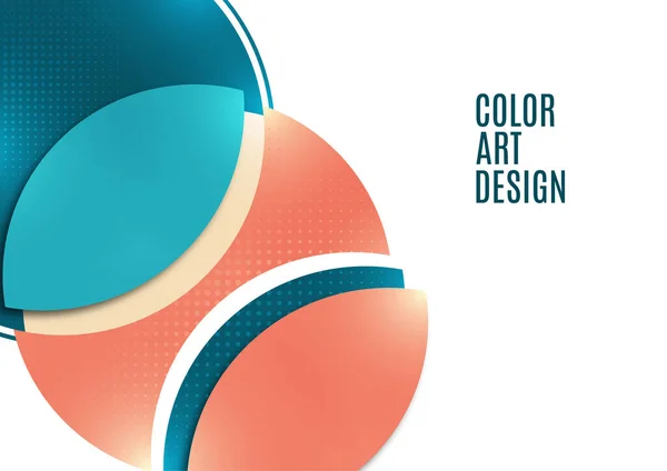 Абстрактный Фон Цветной Бумажной Выкройкой Корпоративный Дизайн Шаблон Плаката Баннера — стоковый вектор