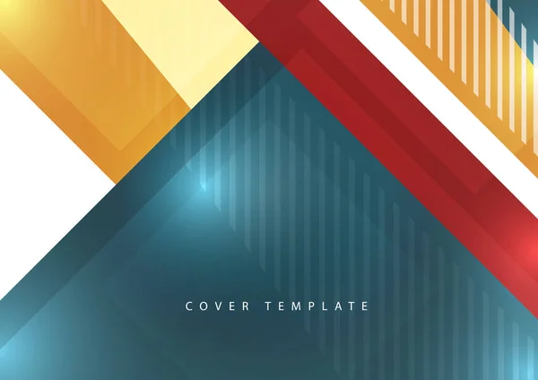 Modèle Entreprise Abstrait Présentation Brochure Rapport Annuel Conception Couverture Moderne — Image vectorielle