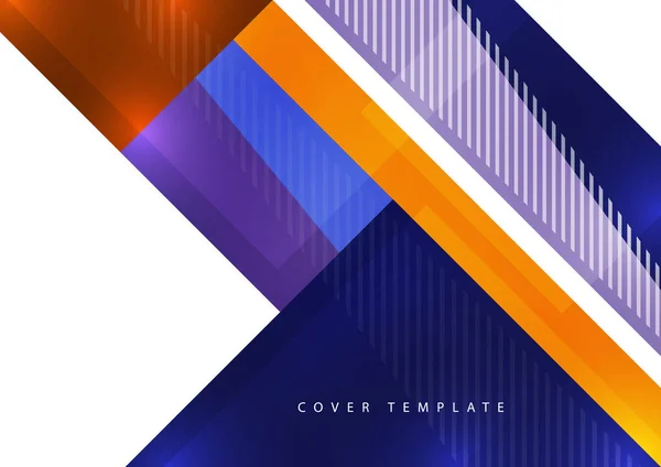 Abstract Business Template Brochure Layout Modern Cover Design Annual Report — Stock Vector