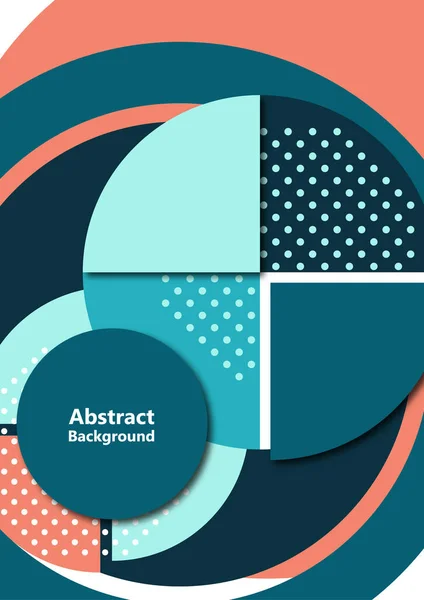 Parties Coupées Colorées Lumineuses Cercle Contexte Abstrait Moderne Mise Page — Image vectorielle