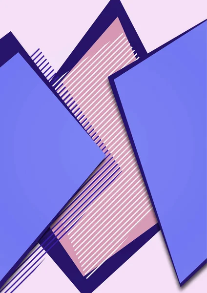 Abstracte Achtergrond Helder Geometrische Gekleurde Overlappende Polygonen Lijnen Modeontwerp Vectorillustratie — Stockvector