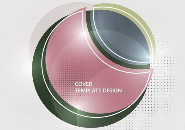 Kreis Abstrakten Hintergrund Geometrische Runde Moderne Design Vorlage Vektorillustration — Stockvektor
