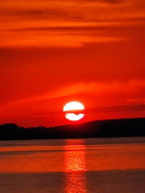 güzel gün batımının resimsel manzarası