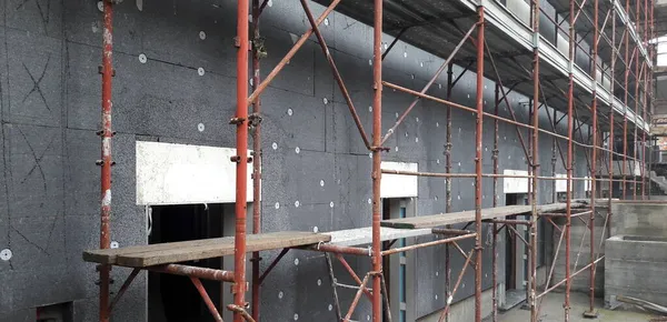 Système Isolation Thermique Acoustique Des Murs Façade Maison Déductions Fiscales — Photo