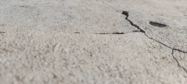 Rachadura Parede Danos Causados Pelo Terramoto — Fotografia de Stock