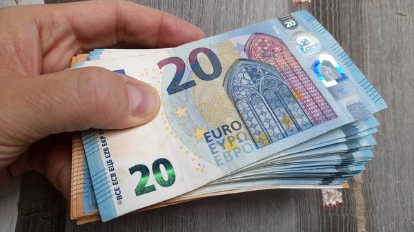 Banconote Euro Nella Tasca Una Persona — Foto Stock