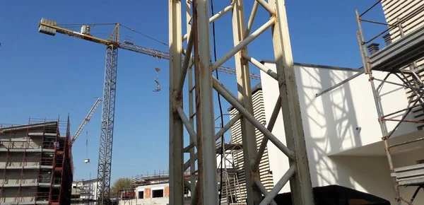 Werkzaamheden Bouwplaats Zomer — Stockfoto