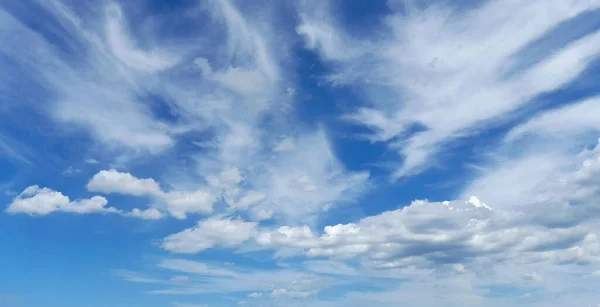 Blauer Himmel Und Weiße Wolken Sommer — Stockfoto