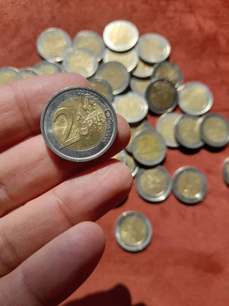 Collection Euro Coins Wealth —  Fotos de Stock