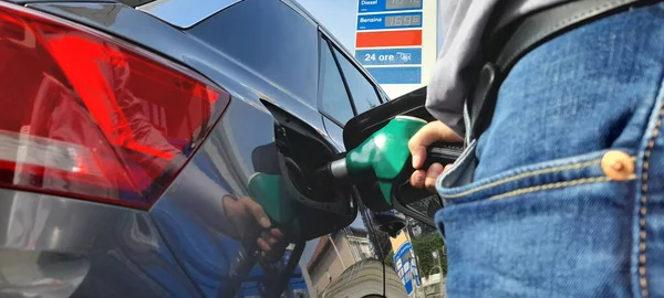 Refuel Your Car Setting Trip — Stock Photo, Image