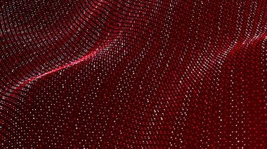 Teknoloji geçmişi. Bal peteği konsepti. Büyük veri. Birbirine bağlı noktalar ve çizgiler olan altıgen uzay. 3d oluşturma