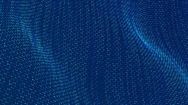 Teknoloji geçmişi. Bal peteği konsepti. Büyük veri. Birbirine bağlı noktalar ve çizgiler olan altıgen uzay. 3d oluşturma