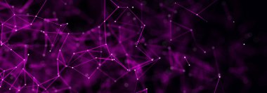 Teknoloji geçmişi. Bal peteği konsepti. Büyük veri. Birbirine bağlı noktalar ve çizgiler olan altıgen uzay. 3d oluşturma