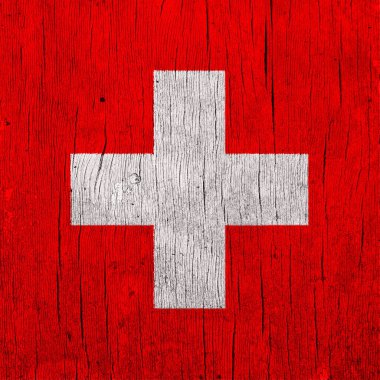 İsviçre bayrağının tuhaf şekli. Dokuda İsviçre bayrağı.