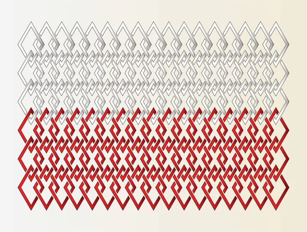 Poland Flag Illustration Done Weaving Design Endless Network —  Fotos de Stock