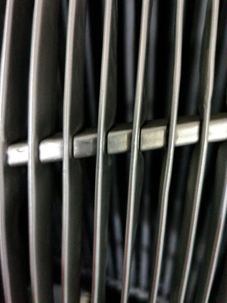 Πλέγμα Των Αυτοκινήτων Κάγκελα Θερμαντικών Σωμάτων Μέταλλο Γκρο Πλαν Υφή — Φωτογραφία Αρχείου