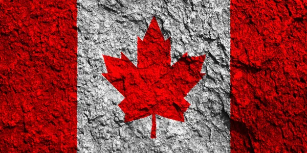 Achtergrondafbeelding Van Vlag Van Canada Textuur — Stockfoto