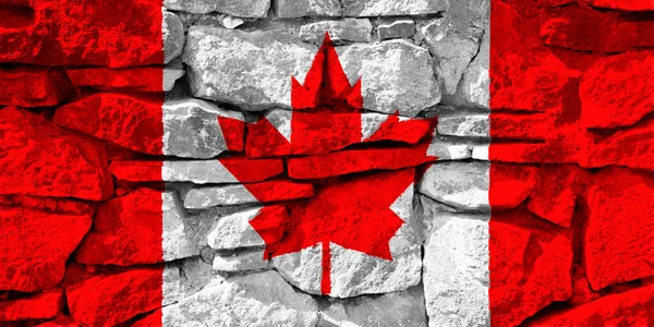 Background Image Flag Canada Texture — Stockfoto