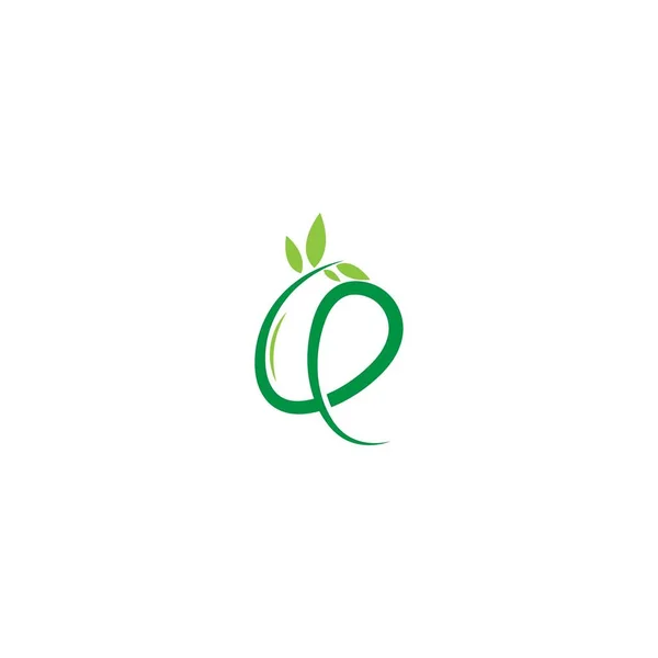 葡萄模板设计 形成字母Q插图的灌木 — 图库矢量图片
