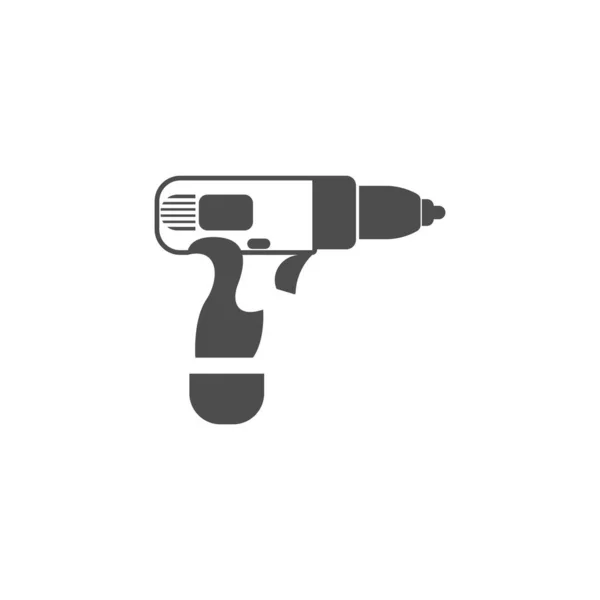 Nşaat Sondaj Simgesi Logo Tasarım Şablonu Vektörü — Stok Vektör