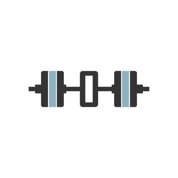 Letter Barbell Icon Fitness Design Template Vector — Stock Vector