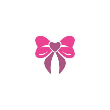 Bowties simge logosu düz tasarım şablonu