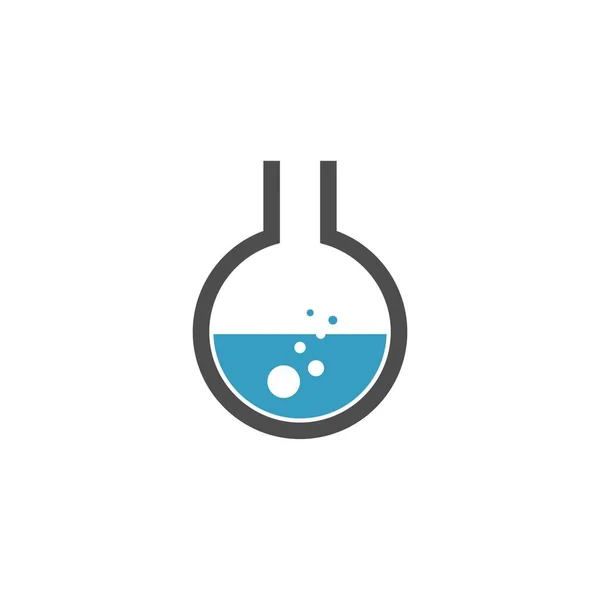 Science Bottle Lab Logo Icon Design Template Vector — Stock Vector