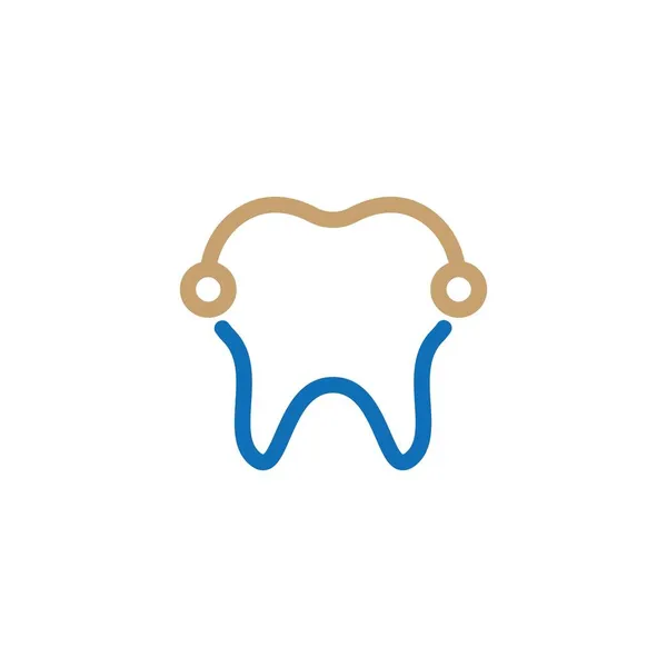 Logotipo Dental Plantilla Vector Ilustración Icono Diseño — Archivo Imágenes Vectoriales