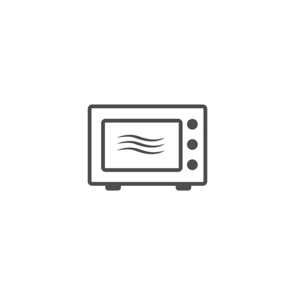 Вектор Шаблонов Логотипа Микроволновой Печи — стоковый вектор
