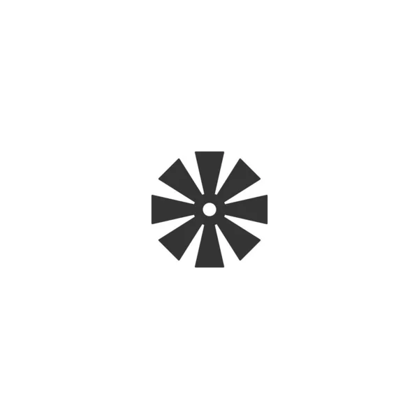 Вектор Шаблона Логотипа Вентилятора — стоковый вектор