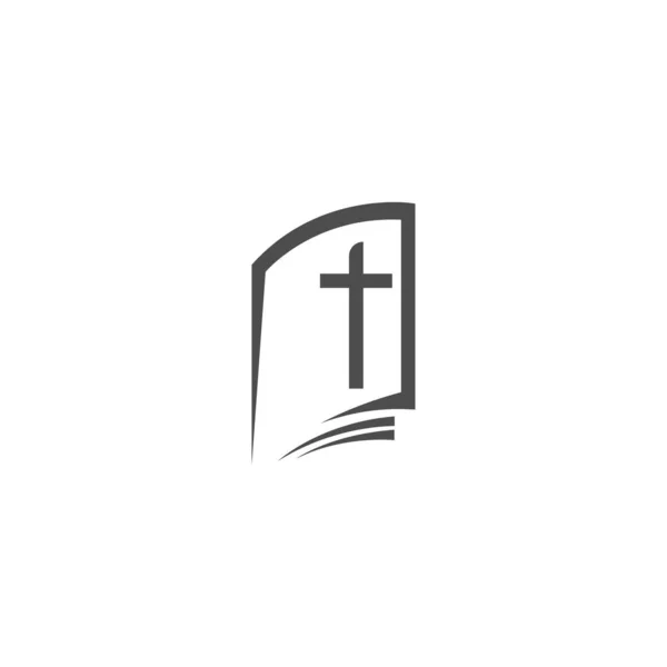 Kitap simgesi logo tasarım şablonu çizim vektörü