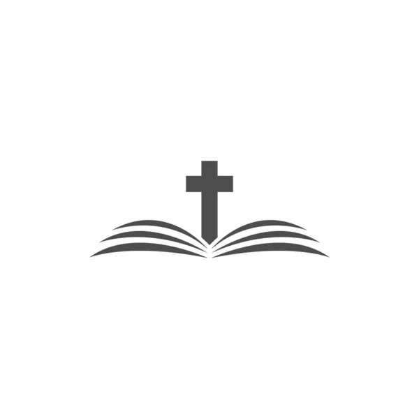 Kitap simgesi logo tasarım şablonu çizim vektörü