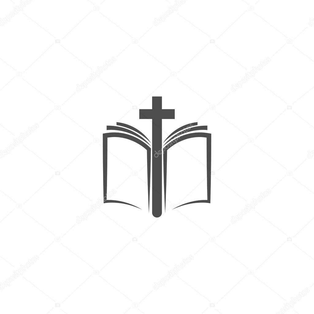 Book icon logo design template illustration vector